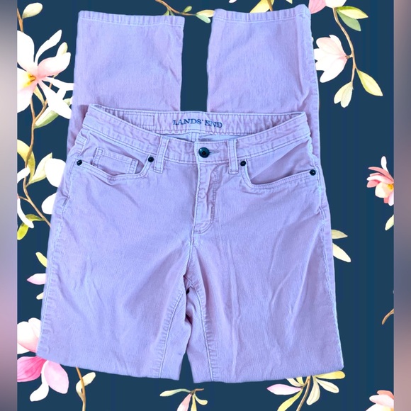 Land's End Corduroy Pants ~ Light Pink ~ Size 2, Fit 2 EUC | Straight Leg Cords - Picture 1 of 9